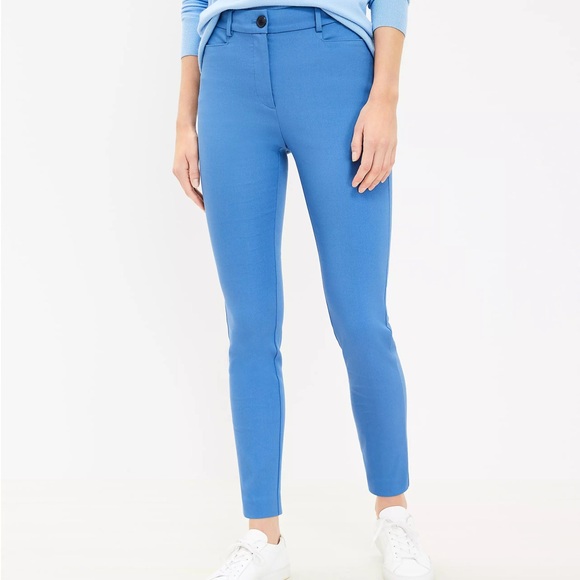 Loft Sutton Skinny Pants High Seas Size 4. New Without Tags - Picture 1 of 9